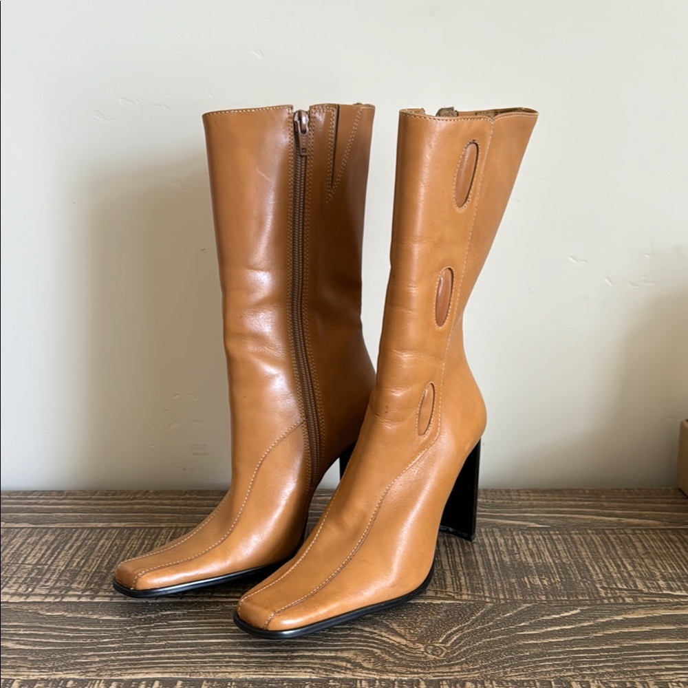 Elegant Tan Leather Boots